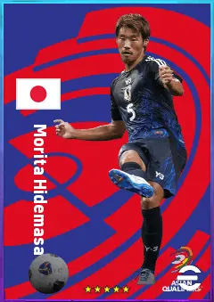 Morita Hidemasa eFootball 2026 player card, 80 OVR DMF