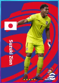 Suzuki Zion eFootball 2026 player card, 81 OVR GK