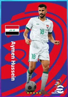 Aymen Hussein eFootball 2026 player card, 78 OVR CF
