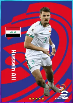 Hussein Ali eFootball 2026 player card, 76 OVR RB