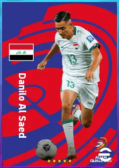 Danilo Al Saed eFootball 2026 player card, 76 OVR LWF