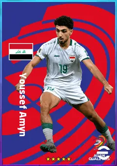 Youssef Amyn eFootball 2026 player card, 74 OVR AMF