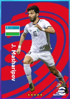 J. Masharipov eFootball 2026 player card, 77 OVR LWF