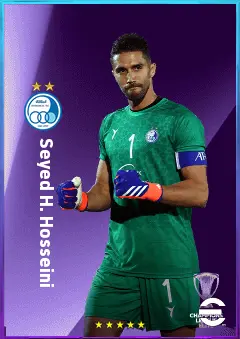 Seyed H. Hosseini eFootball 2026 player card, 76 OVR GK
