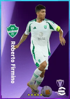 Roberto Firmino eFootball 2026 player card, 80 OVR CF