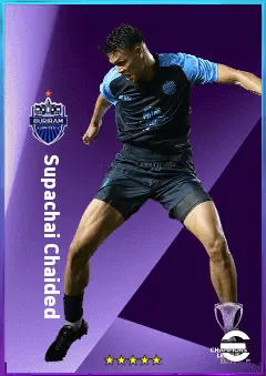 Supachai Chaided eFootball 2026 player card, 76 OVR SS