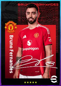 Bruno Fernandes eFootball 2026 player card, 84 OVR AMF