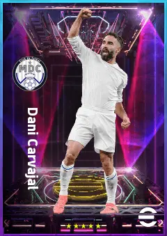 Dani Carvajal eFootball 2026 player card, 82 OVR RB
