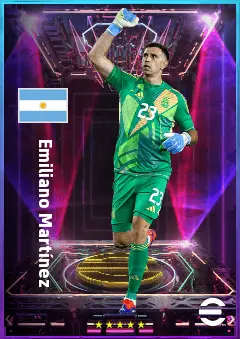 Emiliano Martínez eFootball 2026 player card, 82 OVR GK