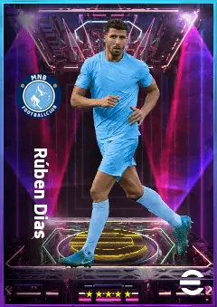 Rúben Dias eFootball 2026 player card, 85 OVR CB