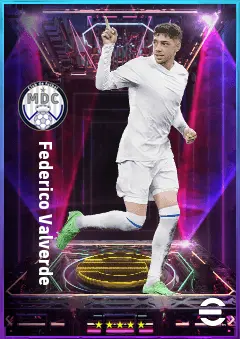 Federico Valverde eFootball 2026 player card, 84 OVR CMF