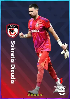 Sokratis Dioudis eFootball 2026 player card, 78 OVR GK