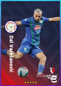Dal Varešanović eFootball 2026 player card, 75 OVR AMF