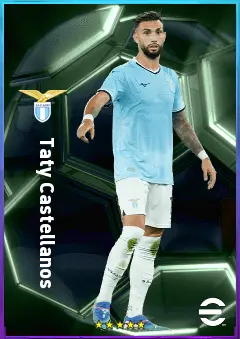 Taty Castellanos eFootball 2026 player card, 80 OVR CF