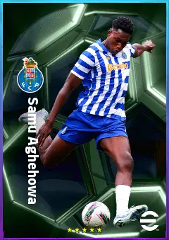 Samu Aghehowa eFootball 2026 player card, 81 OVR CF