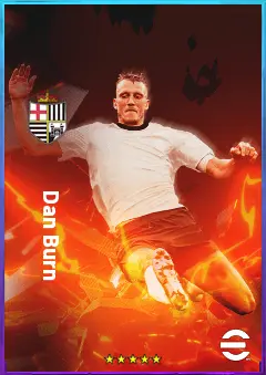 Dan Burn eFootball 2026 player card, 80 OVR LB
