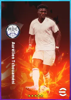 Aurélien Tchouaméni eFootball 2026 player card, 85 OVR DMF