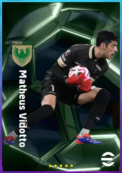 Matheus Vidotto eFootball 2026 player card, 76 OVR GK