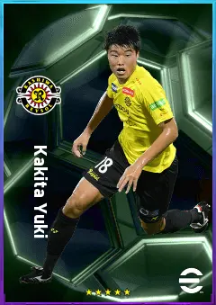 Kakita Yuki eFootball 2026 player card, 77 OVR CF