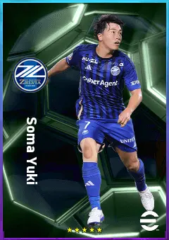 Soma Yuki eFootball 2026 player card, 78 OVR LWF