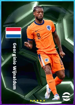Georginio Wijnaldum eFootball 2026 player card, 80 OVR CMF