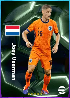 Joey Veerman eFootball 2026 player card, 80 OVR CMF