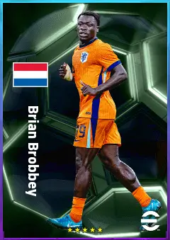 Brian Brobbey eFootball 2026 player card, 82 OVR CF