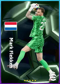 Mark Flekken eFootball 2026 player card, 80 OVR GK