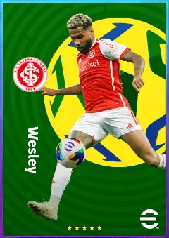 Wesley eFootball 2026 player card, 79 OVR LWF