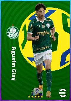 Agustín Giay eFootball 2026 player card, 79 OVR RMF
