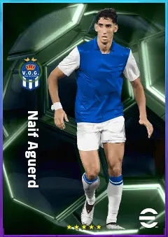 Naif Aguerd eFootball 2026 player card, 81 OVR CB