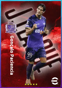 Gonçalo Paciencia eFootball 2026 player card, 79 OVR CF