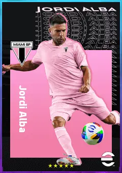 Jordi Alba eFootball 2026 player card, 81 OVR LB