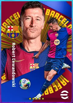 Robert Lewandowski eFootball 2026 player card, 84 OVR CF