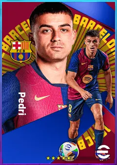 Pedri eFootball 2026 player card, 85 OVR CMF