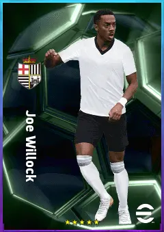 Joe Willock eFootball 2026 player card, 81 OVR CMF