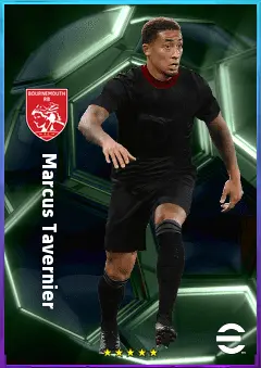 Marcus Tavernier eFootball 2026 player card, 80 OVR LMF