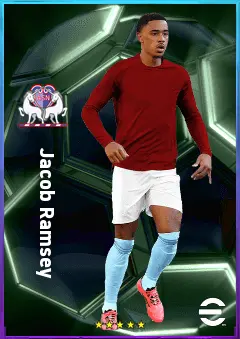 Jacob Ramsey eFootball 2026 player card, 81 OVR CMF
