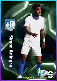 Simon Adingra eFootball 2026 player card, 81 OVR RMF