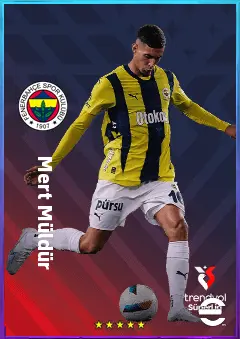 Mert Müldür eFootball 2026 player card, 78 OVR RB