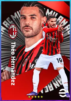 Théo Hernández eFootball 2026 player card, 83 OVR LB