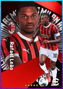 Rafael Leão eFootball 2026 player card, 84 OVR LWF