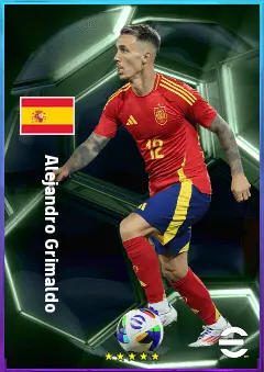 Alejandro Grimaldo eFootball 2026 player card, 83 OVR LB