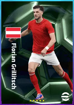 Florian Grillitsch eFootball 2026 player card, 80 OVR DMF