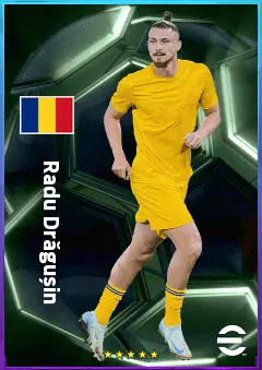Radu Drăgușin eFootball 2026 player card, 80 OVR CB