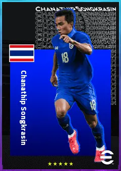 Chanathip Songkrasin eFootball 2026 player card, 77 OVR AMF