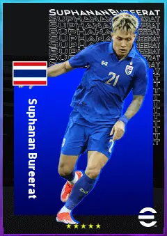 Suphanan Bureerat eFootball 2026 player card, 74 OVR RB