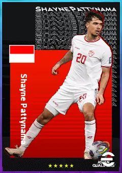 Shayne Pattynama eFootball 2026 player card, 74 OVR LB