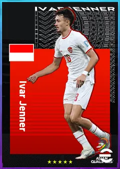 Ivar Jenner eFootball 2026 player card, 75 OVR DMF