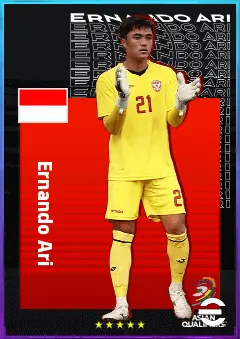 Ernando Ari eFootball 2026 player card, 73 OVR GK